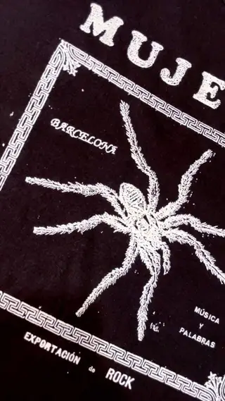 Detall de serigrafia «Mujeres» · Exportación de Rock